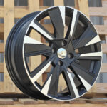 Diski R18 4×108 J7 ET35 RACINGLINE YF1152 PEUGEOT Black Polished Half Matt (Hybrid Forged)