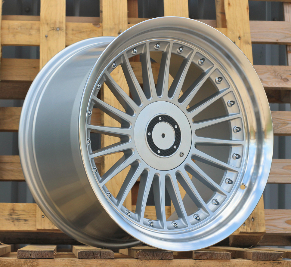 Diski R18 5x120 J10 ET15 RACINGLINE B1803 BMW Silver +Polished Lip (Rear+Front)