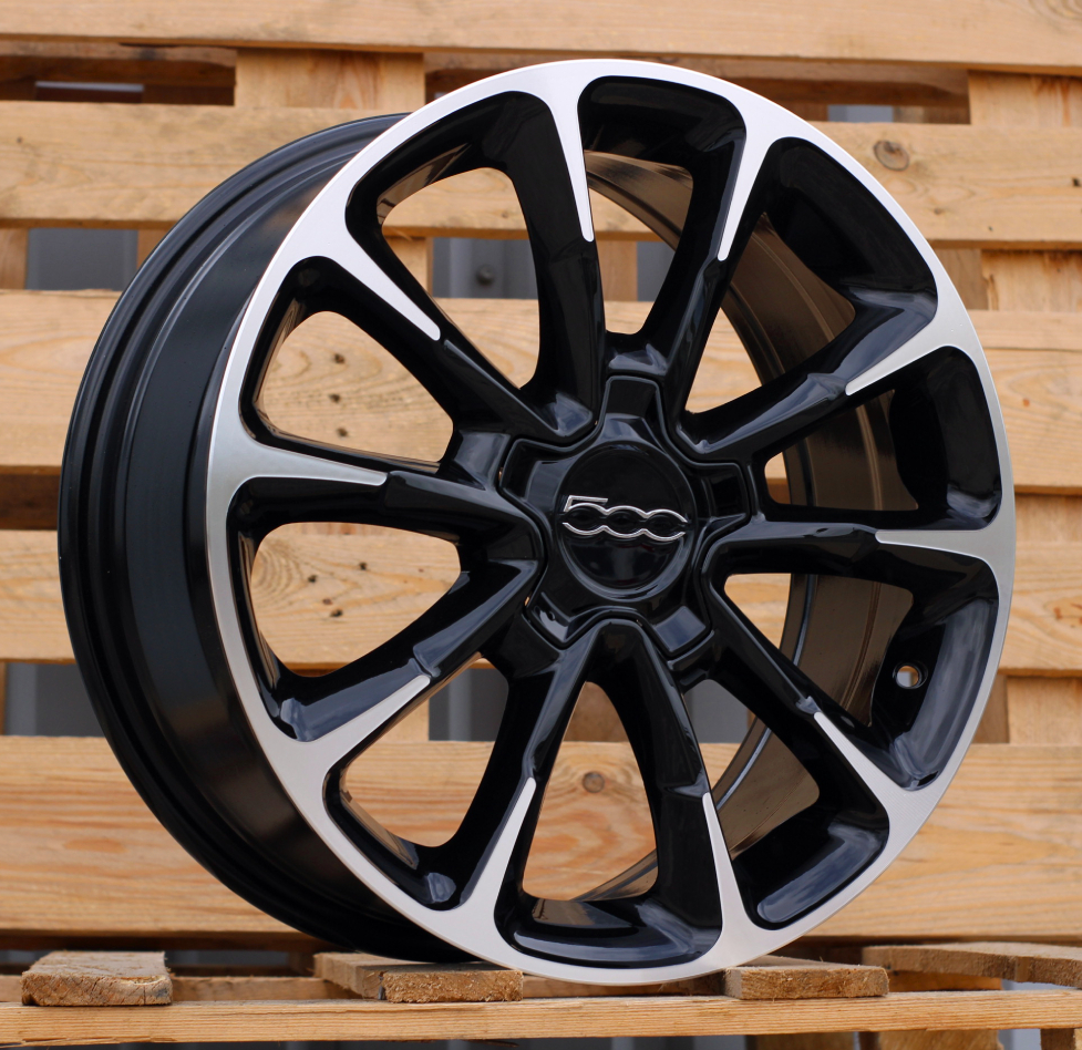 Diski R17 5x110 J7 ET40 RACINGLINE Y1281 FIAT Black Polished
