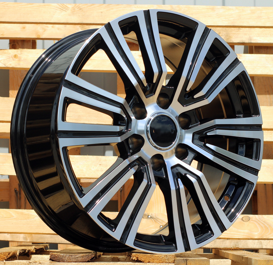 Diski R22 5x150 J9 ET45 RACINGLINE B1754 4X4 Black Polished