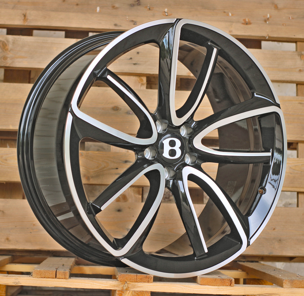 Diski R21 5x112 J9.5 ET41 BENTL FB0493 Black Polished (Forged)