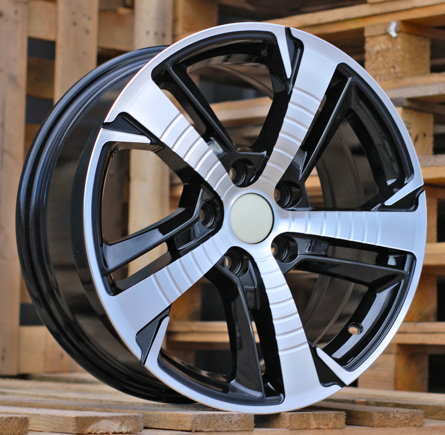 Diski R16 4x108 J7 ET30 RACINGLINE B5514 PEUGEOT Black Polished