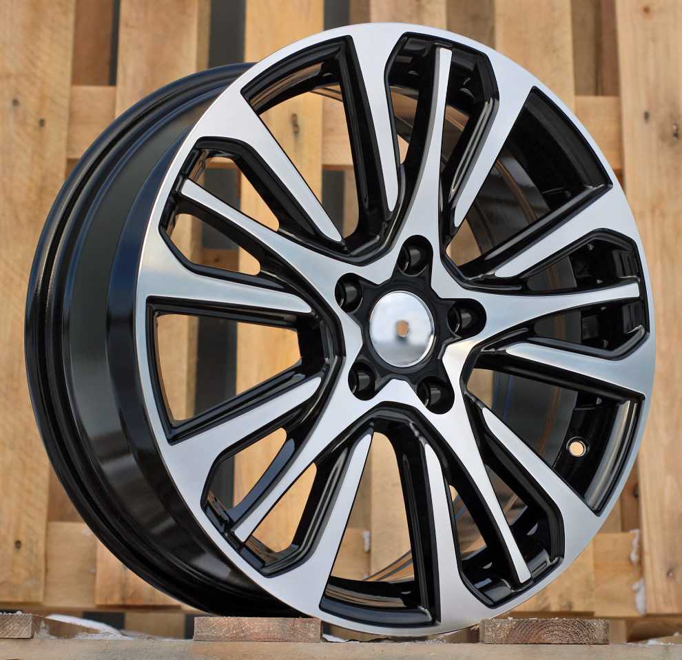 Diski R17 5x114.3 J7 ET43 RACINGLINE Y0057 RENAULT Black Polished