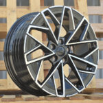 Diski R18 5×112 J8 ET44 RACINGLINE YF0444 SKODA Black Polished (HYBRID FORGED)