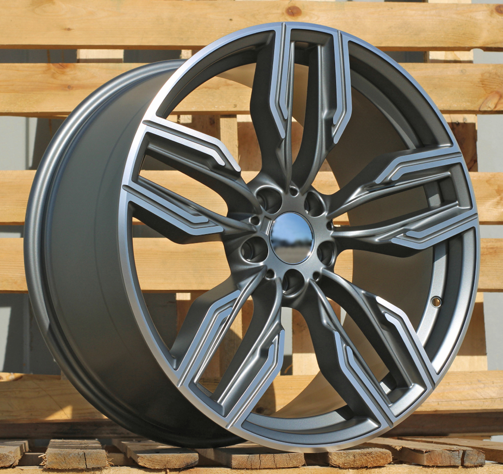 Diski R20 5x112 J10 ET41 RACINGLINE B5181 BMW Grey Polished Half Matt (Rear+Front)
