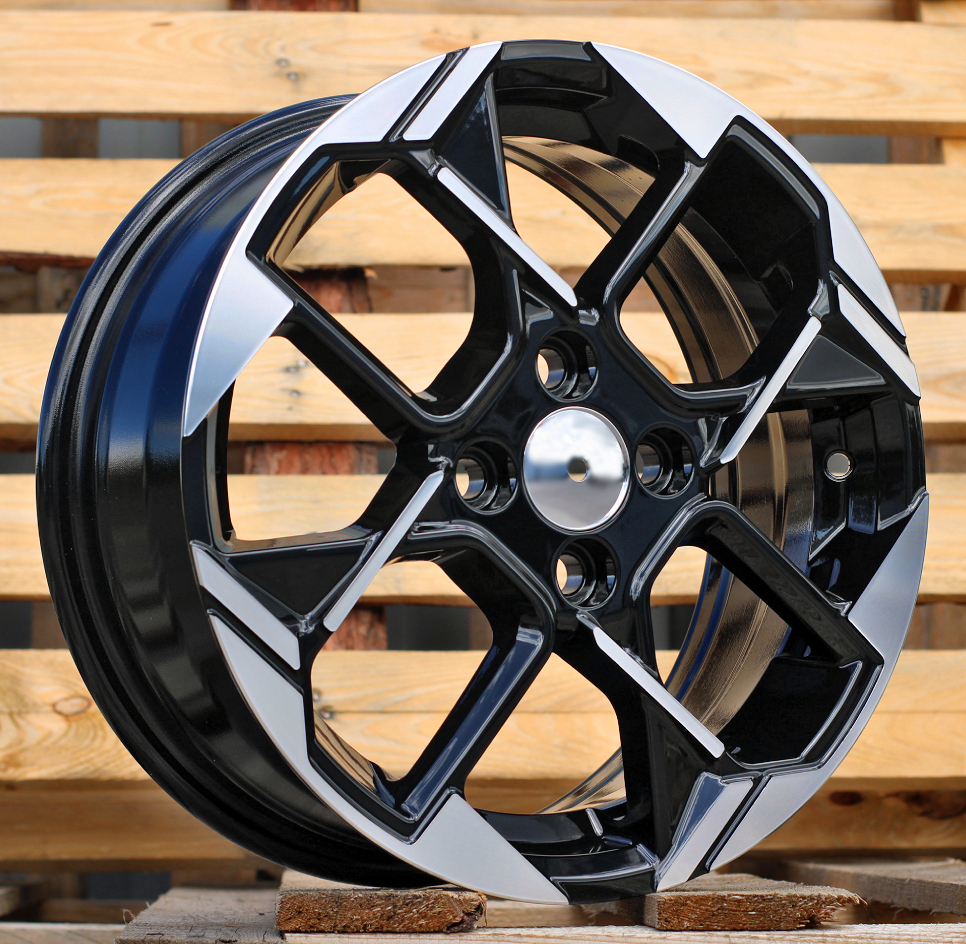 Diski R15 4x100 J6 ET51 RACINGLINE Y1184 KIA Black Polished