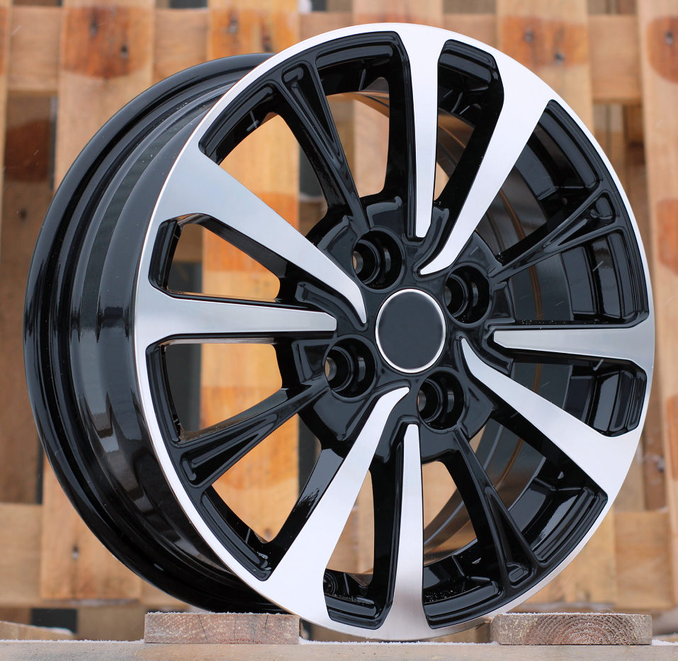 Diski R15 4x100 J6 ET40 RACINGLINE B1846 TOYOTA Black Polished