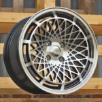 Diski R15 4×100 J8 ET25 RACINGLINE LU519 Black Polished