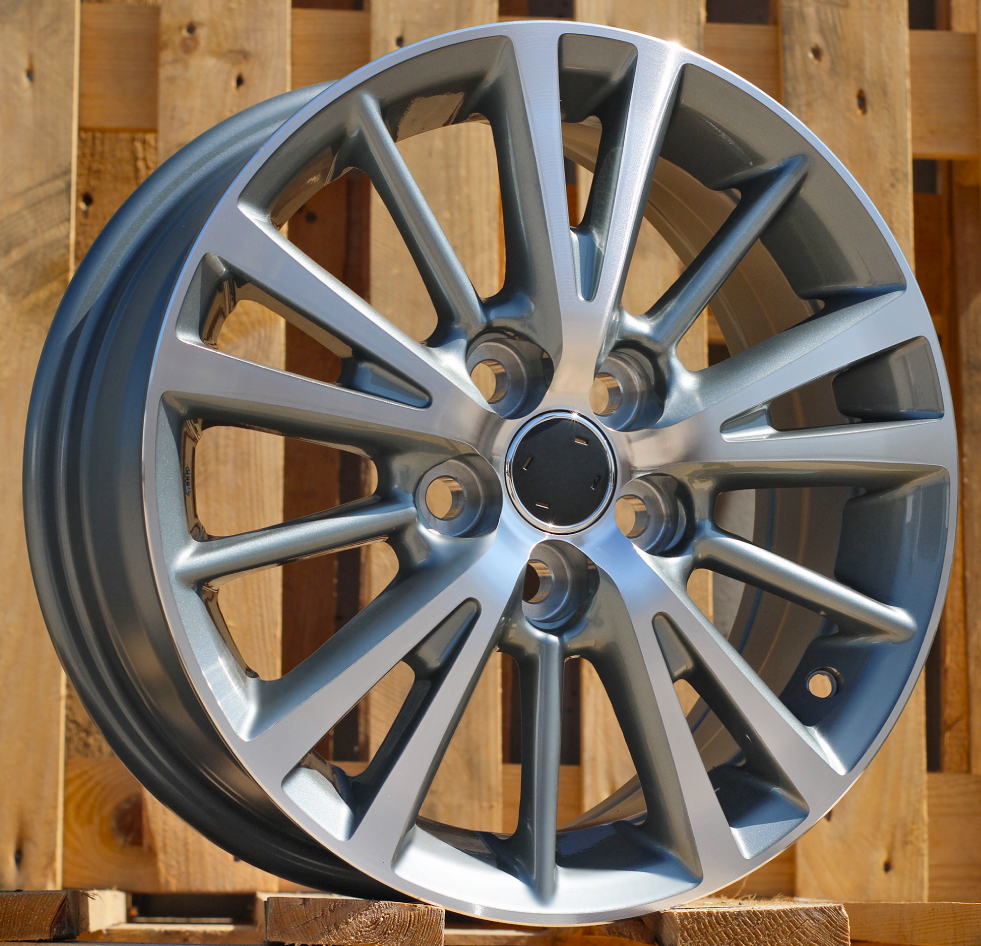 Diski R15 5x100 J6 ET39 RACINGLINE L1051 TOYOTA Grey Polished