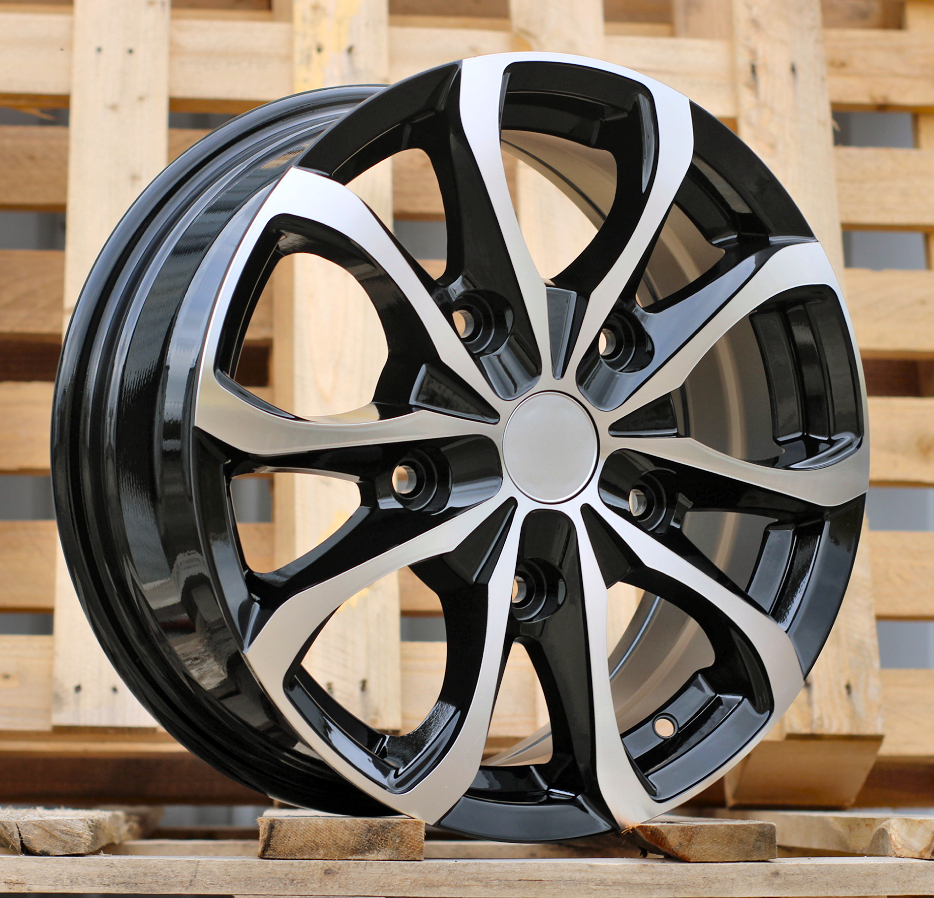 Diski R16 5x160 J6.5 ET56 RACINGLINE FBX079 FORD Black Polished (Hybrid Forged)