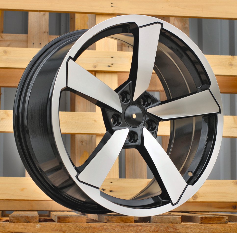 Diski R19 5x112 J8.5 ET40 RACINGLINE F9781 AUDI Black Polished (Hybrid Forged)