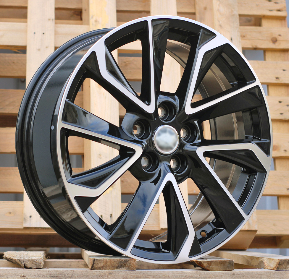 Diski R15 5x100 J6.5 ET40 RACINGLINE B5463 TOYOTA Black Polished
