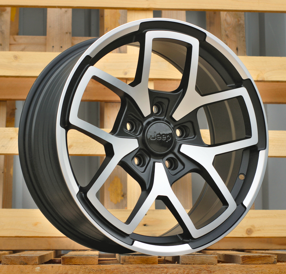 Diski R18 5x127 J8 ET35 RACINGLINE FBX373 JEEP Black Polished Half Matt (Hybrid Forged)