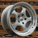 Diski R17 5×120 J8.5 ET25 RACINGLINE L2384 BMW Silver +Polished Lip (Rear+Front)