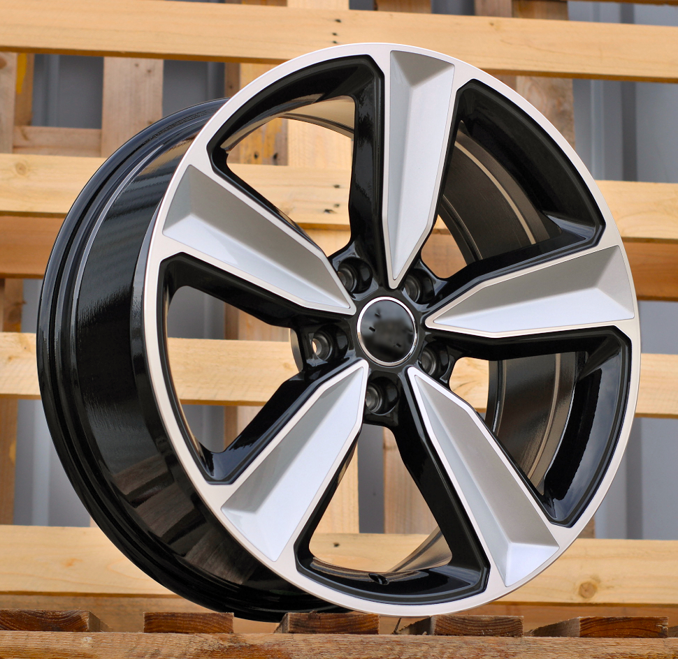 Diski R20 5x112 J9 ET31 RACINGLINE A5470 AUDI Black Polished