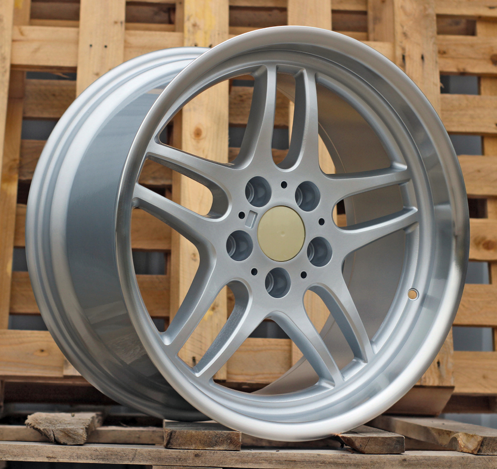 Diski R17 5x120 J8 ET13 RACINGLINE FBX121 BMW Silver +Polished Lip (Rear+Front) (Hybrid Forged)