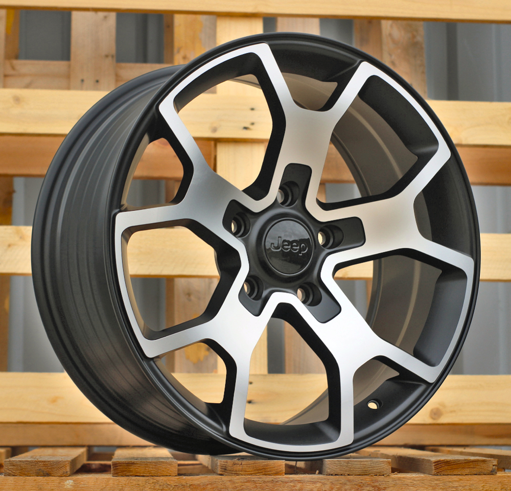 Diski R18 5x127 J8 ET35 RACINGLINE FBX372 JEEP Black Polished Half Matt (Hybrid Forged)