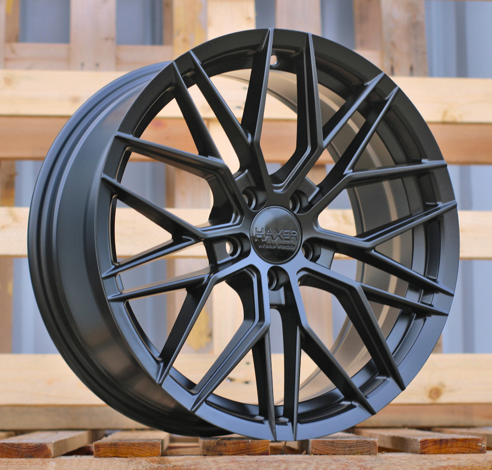 Diski R17 5x100 J7.5 ET40 HAXER HX035 Black Half Matt (Hybrid Forged)
