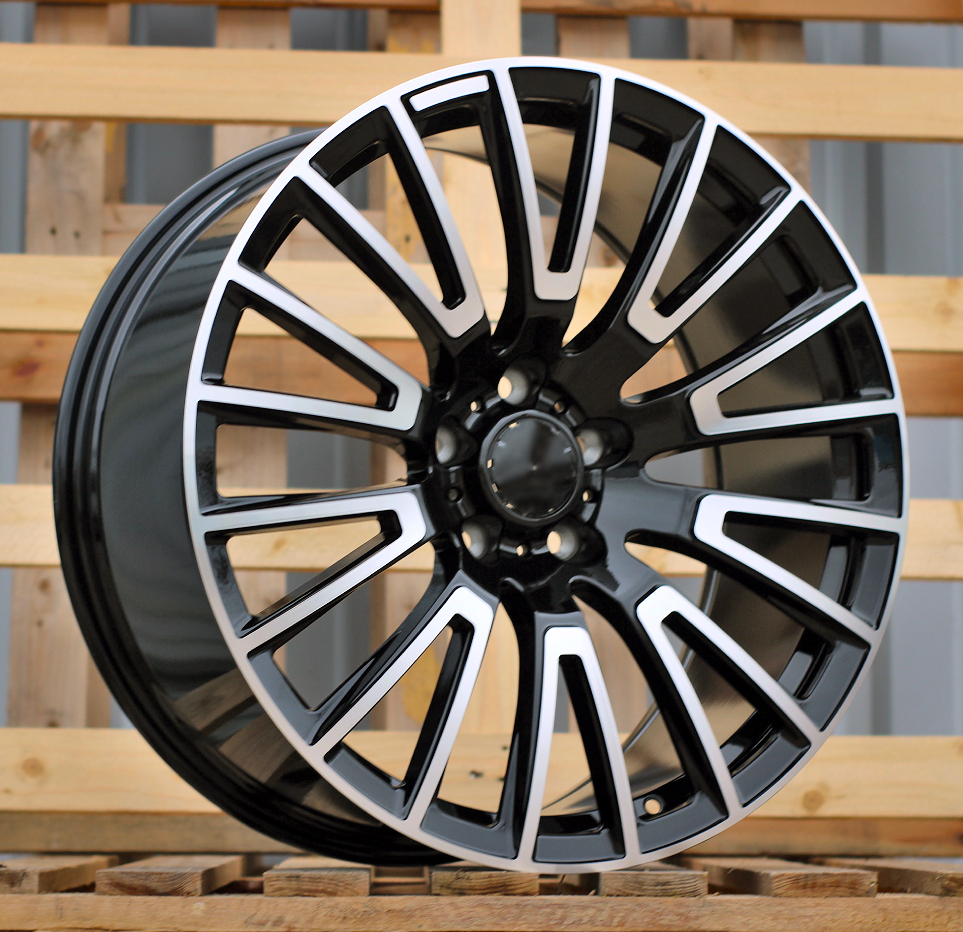 Diski R22 5x130 J10 ET36 RACINGLINE F1070 MERCEDES Black Polished (Hybrid Forged)