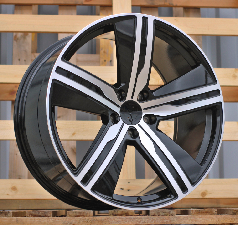 Diski R22 5x130 J11 ET47 RACINGLINE I5664 PORCHE Black Polished (Rear+Front)