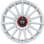 Diski R20 5×112 J8.5 ET30 OZ Racing Superturismo Evoluzione WRC Race White Red Lettering