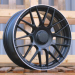 Diski R17 5×112 J7.5 ET40 RACINGLINE B1268 MERCEDES Black Half Matt +Polished Lip (Hybrid Forged)