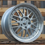 Diski R15 4×100 J6.5 ET35 RACINGLINE A1025 Silver +Polished Lip (Hybrid Forged)